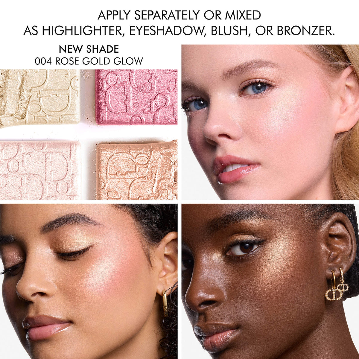 DIOR Backstage Glow Maximizer Face Palette - 004 Rose Gold Glow
