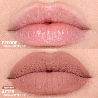 Huda Beauty Liquid Matte Mousse Soft Blur Lip Cream - Mocha Mauve
