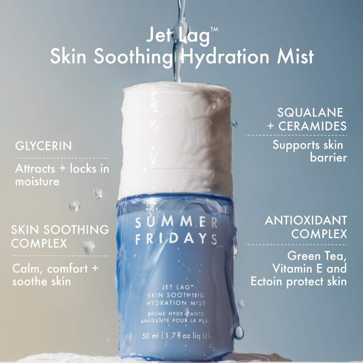 Summer Fridays Jet Lag Skin Soothing Hydration Mist - 50 ml