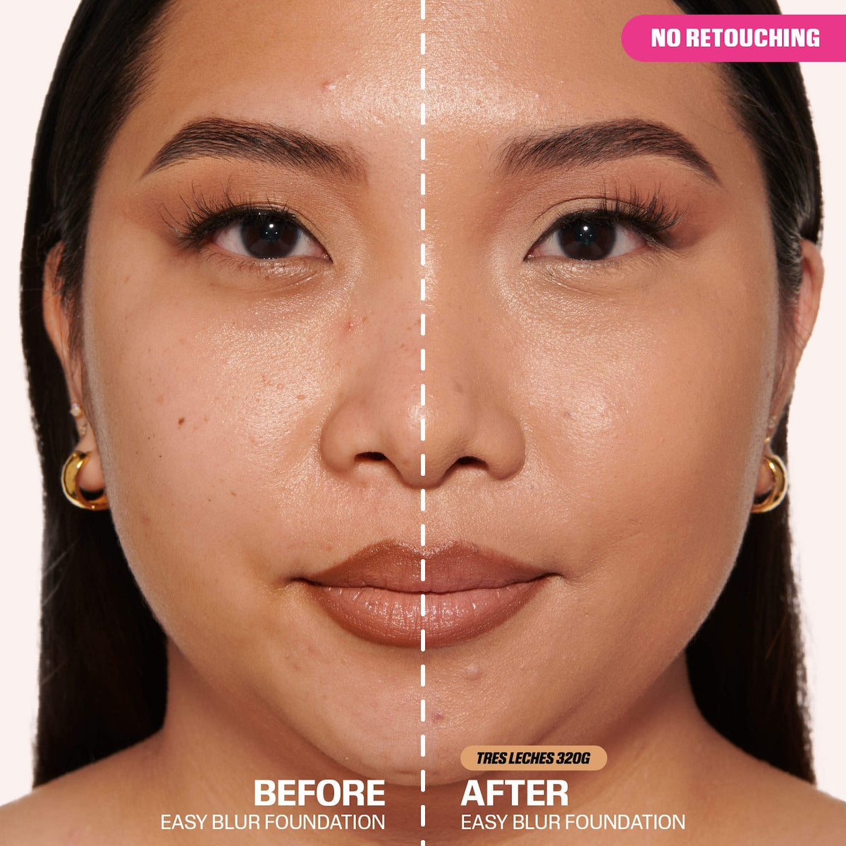Huda Beauty Easy Blur Natural Airbrush Foundation with Niacinamide - Tres Leches 320G