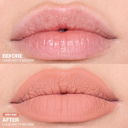 Huda Beauty Liquid Matte Mousse Soft Blur Lip Cream - Honey Nude