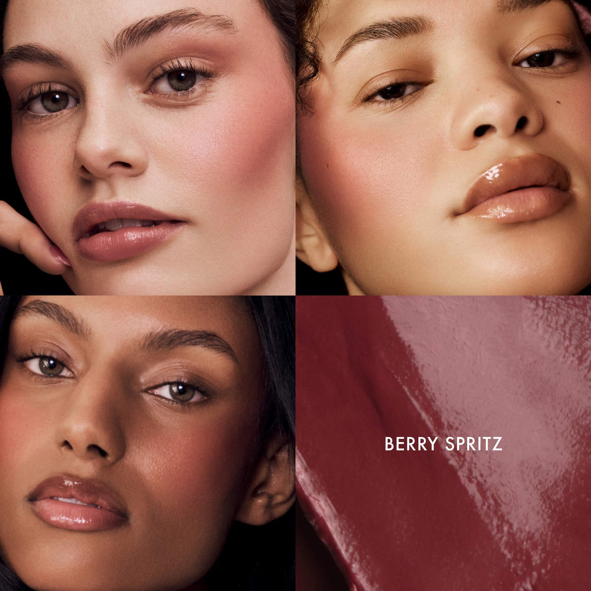 Summer Fridays Blush Butter Balm Hydrating Cream Blush with Peptides - Berry Spritz - neutral berry