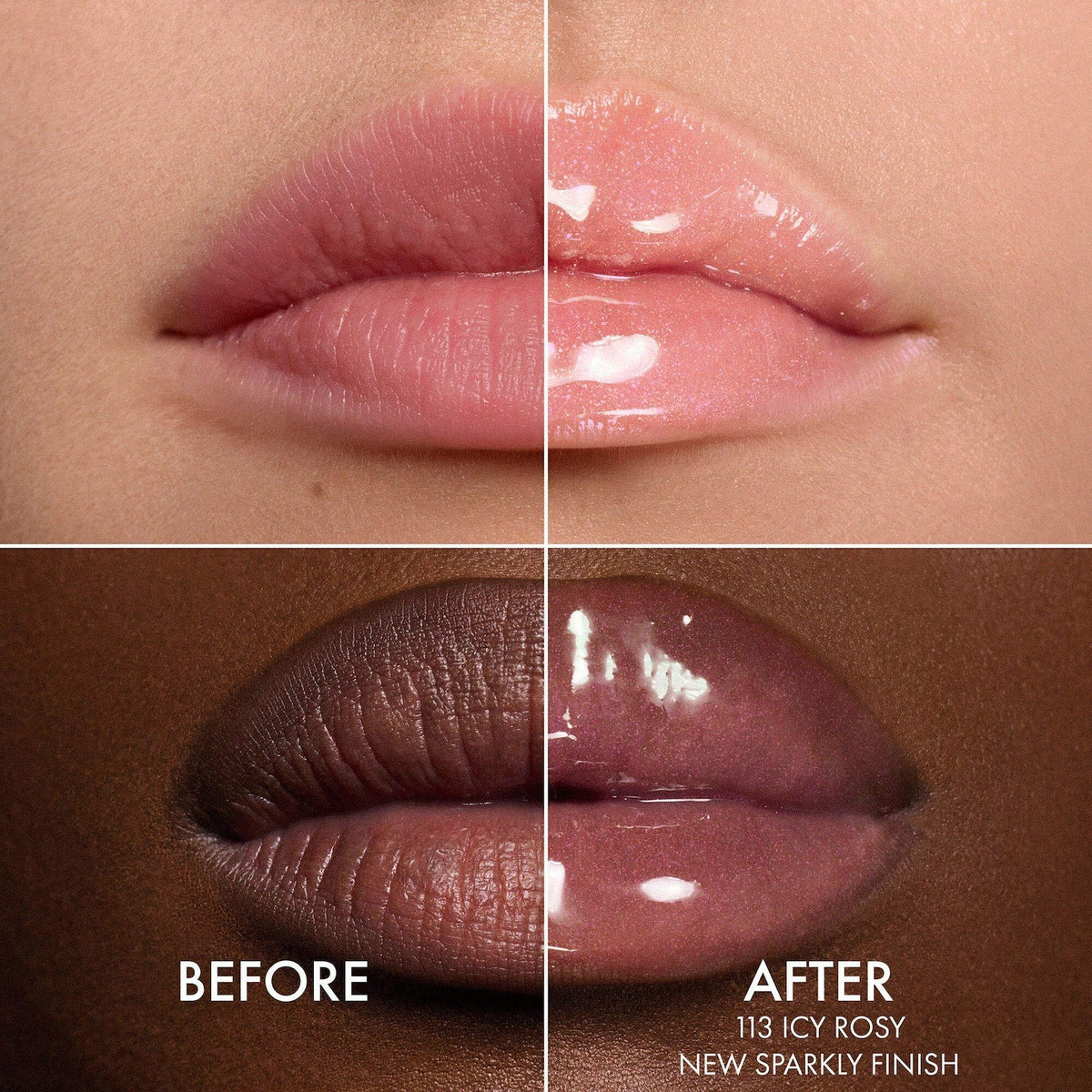 DIOR Lip Glow Oil Hydrating High-Shine Gloss - 113 Icy Rosy