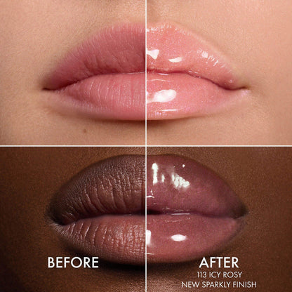 DIOR Lip Glow Oil Hydrating High-Shine Gloss - 113 Icy Rosy