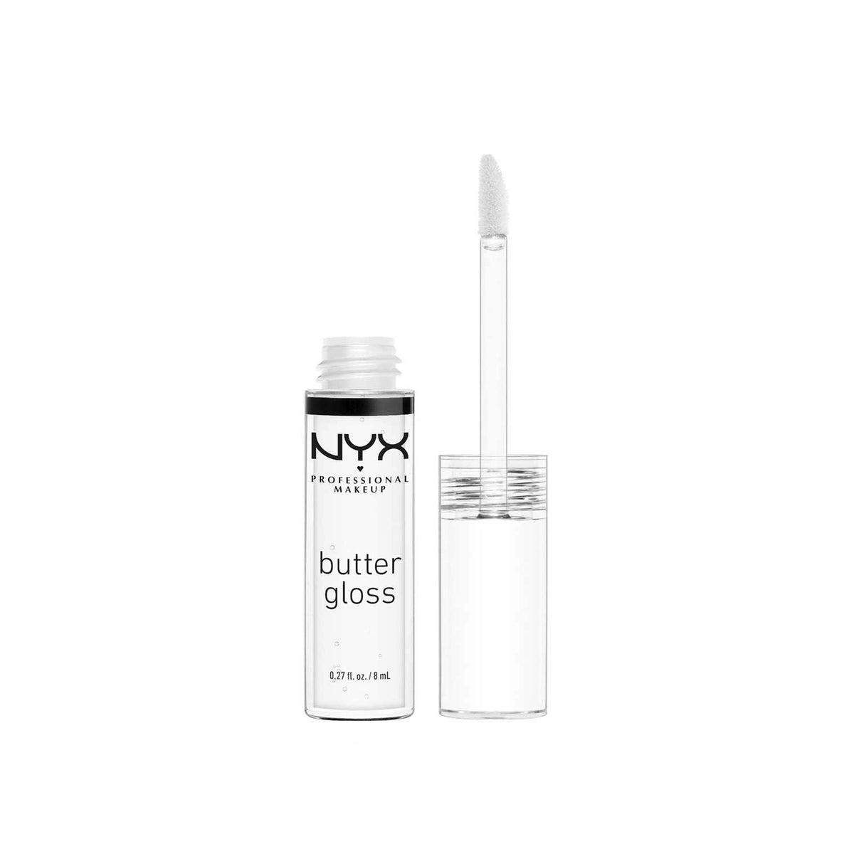 NYX Professional Makeup Lip Gloss, Butter Gloss, Non-sticky formula, Shade Clear, - 8 ml