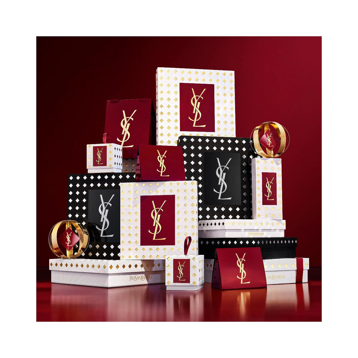 YSL Mascara Volume Effect Faux Cils + Mini YSL Loveshine 44 Set - 7 ml