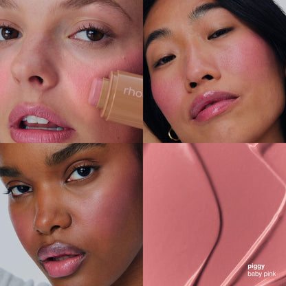 Rhode Pocket Blush Buildable Hydrating Cream Blush - Piggy - baby pink
