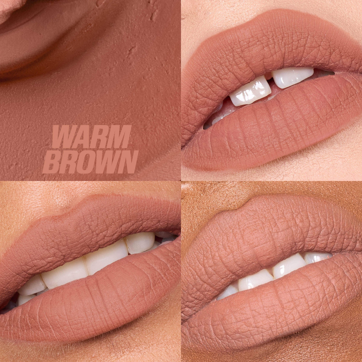 Huda Beauty Liquid Matte Mousse Soft Blur Lip Cream - Warm Brown