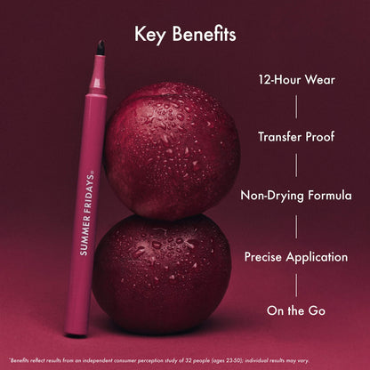 Summer Fridays Flushed Lip Stain 12HR Long-Lasting Lip Tint