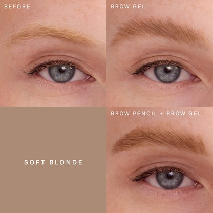 Rare Beauty by Selena Gomez Brow Harmony Flexible Lifting and Laminating Eyebrow Gel - Soft Blonde