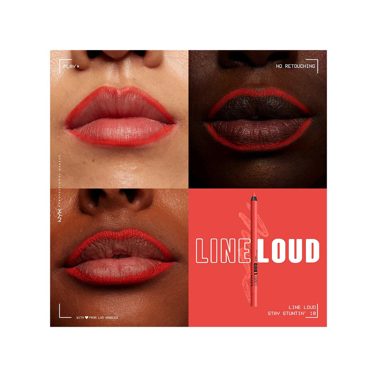 NYX Professional Makeup Longwear Line Loud Matte Lip Liner