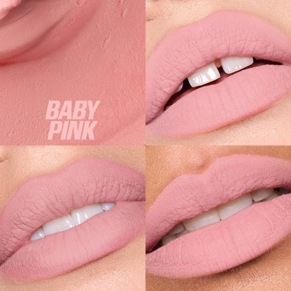 Huda Beauty Liquid Matte Mousse Soft Blur Lip Cream - Baby Pink