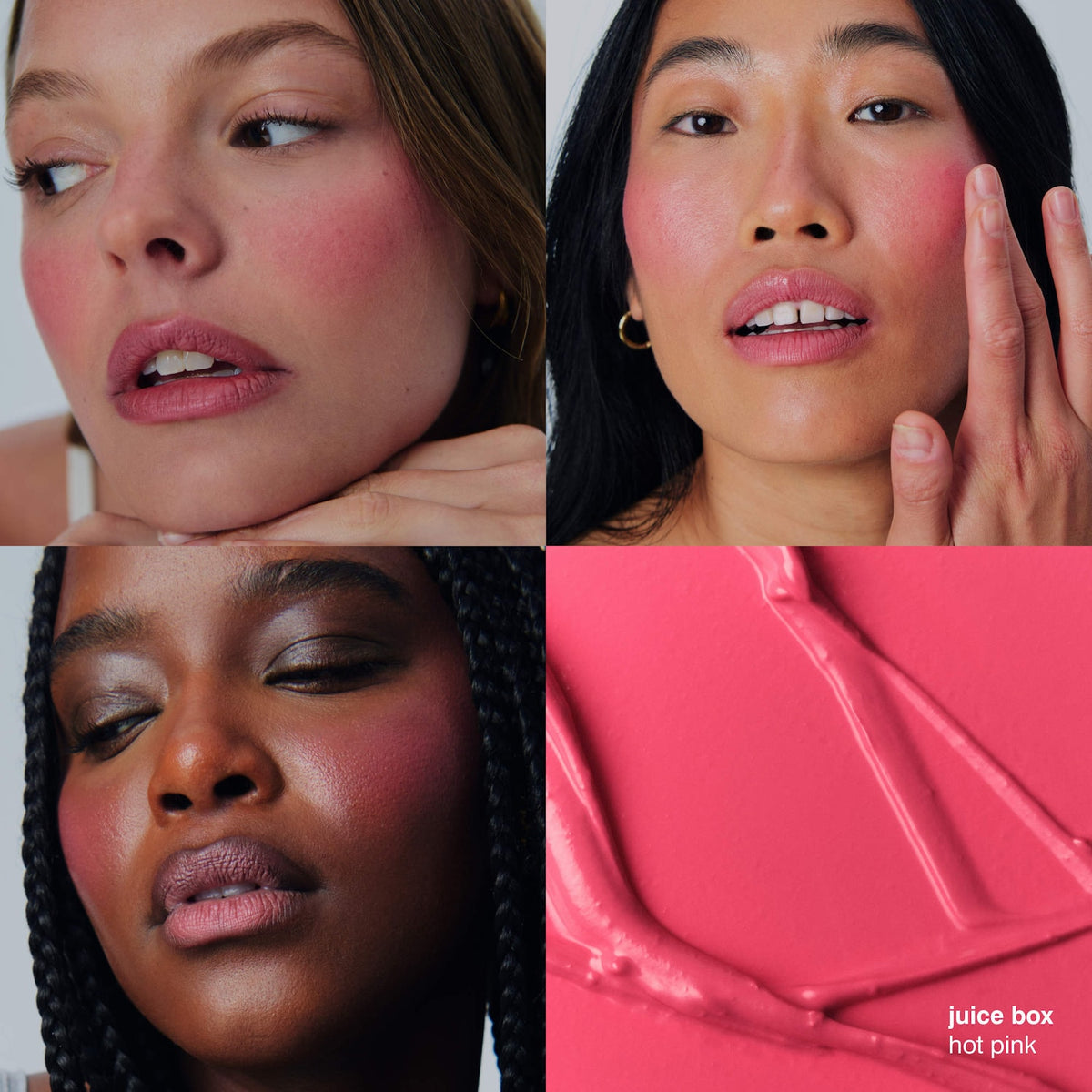 Rhode Pocket Blush Buildable Hydrating Cream Blush - Juice Box - hot pink