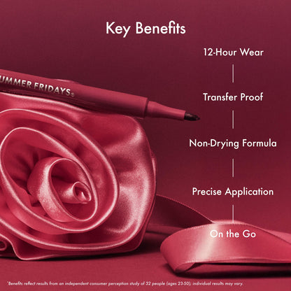 Summer Fridays Flushed Lip Stain 12HR Long-Lasting Lip Tint