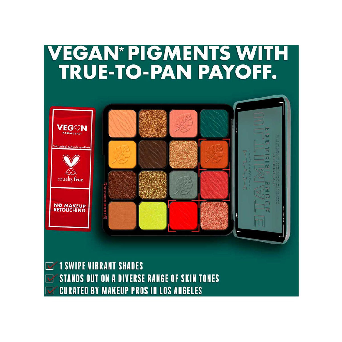 NYX Professional Makeup Ultimate Shadow Palette Vegan - Paradise Shock - 75 ml