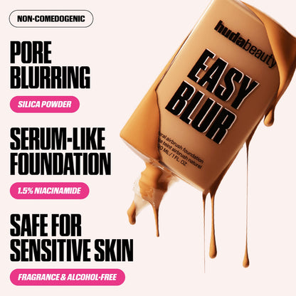 Huda Beauty Easy Blur Natural Airbrush Foundation with Niacinamide - Golden Milk 307N