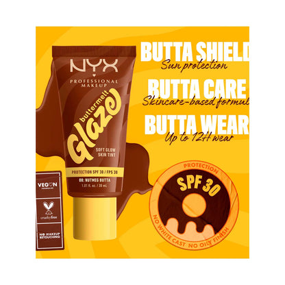 NYX Professional Makeup Buttermelt Glaze Soft Glow Skin Tint + SPF/FPS 30