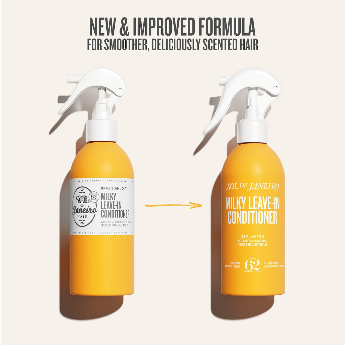 Sol de Janeiro Milky Leave-In Conditioning Spray for Smoothing Split Ends and Frizz - 200 ml