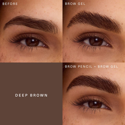 Rare Beauty by Selena Gomez Brow Harmony Flexible Lifting and Laminating Eyebrow Gel - Deep Brown