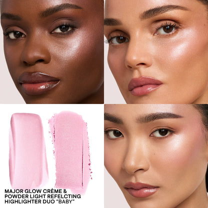 Patrick Ta Major Glow Crème & Powder Light Reflecting Translucent Highlighter Duo