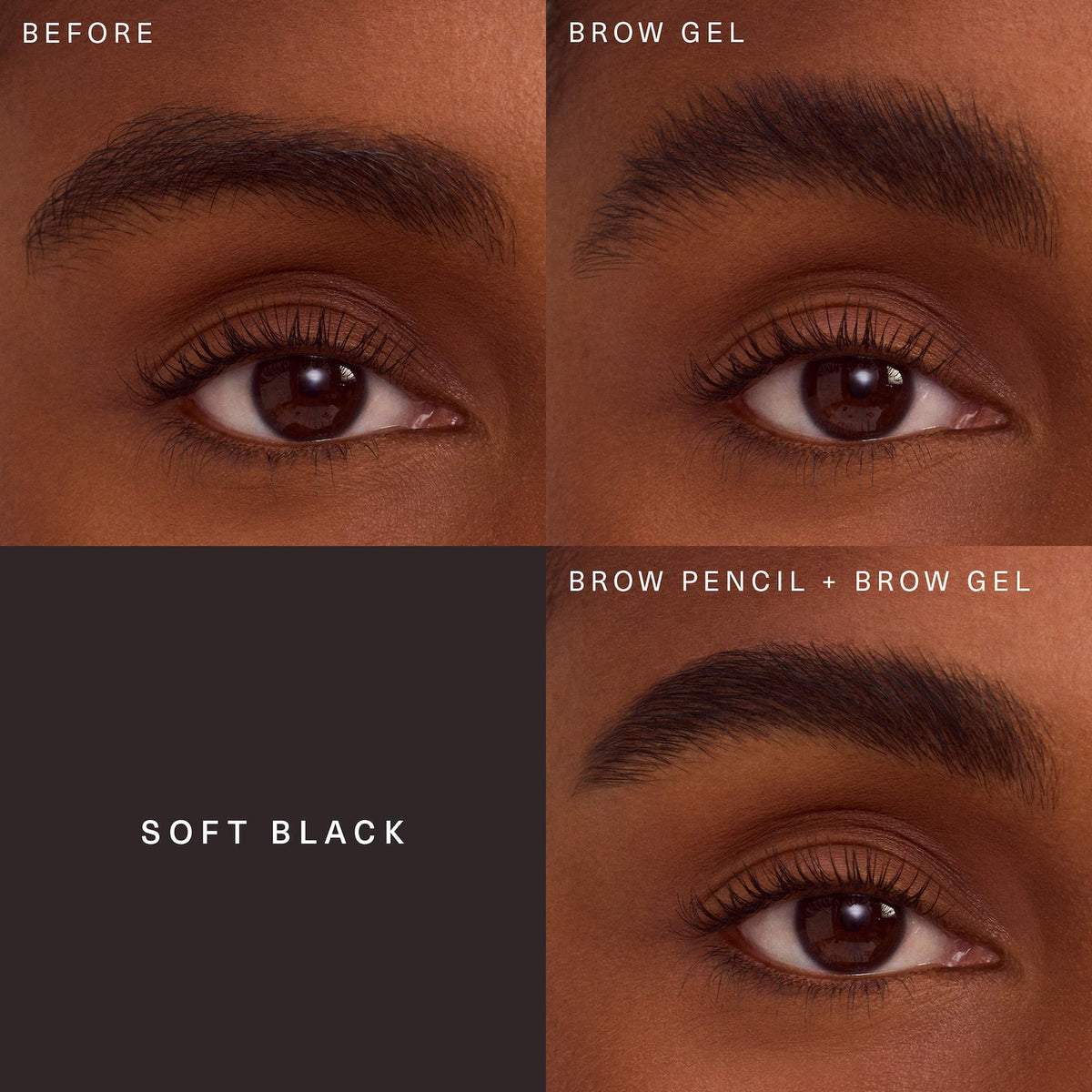 Rare Beauty by Selena Gomez Brow Harmony Flexible Lifting and Laminating Eyebrow Gel - Soft Black