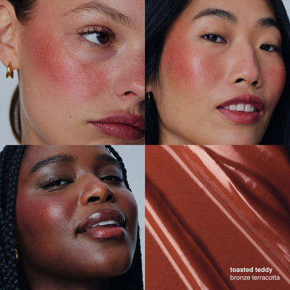 Rhode Pocket Blush Buildable Hydrating Cream Blush - Toasted Teddy - bronze terracotta