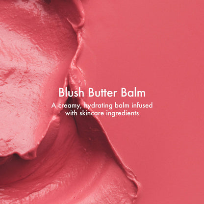 Summer Fridays Blush Butter Balm Hydrating Cream Blush with Peptides - Pink Sunset - warm peachy pink