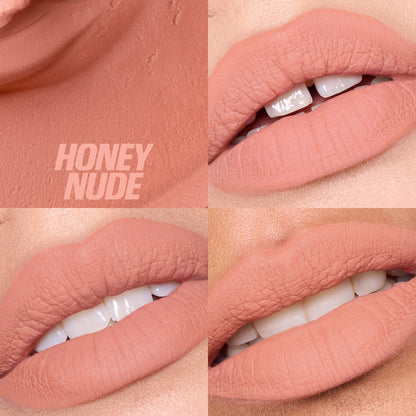 Huda Beauty Liquid Matte Mousse Soft Blur Lip Cream - Honey Nude