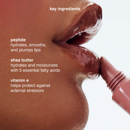 Rhode Peptide Lip Tint Nourishing Glaze - Toast - rose taupe