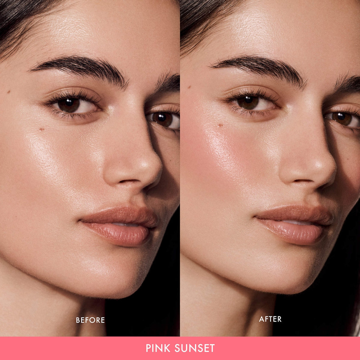 Summer Fridays Blush Butter Balm Hydrating Cream Blush with Peptides - Pink Sunset - warm peachy pink