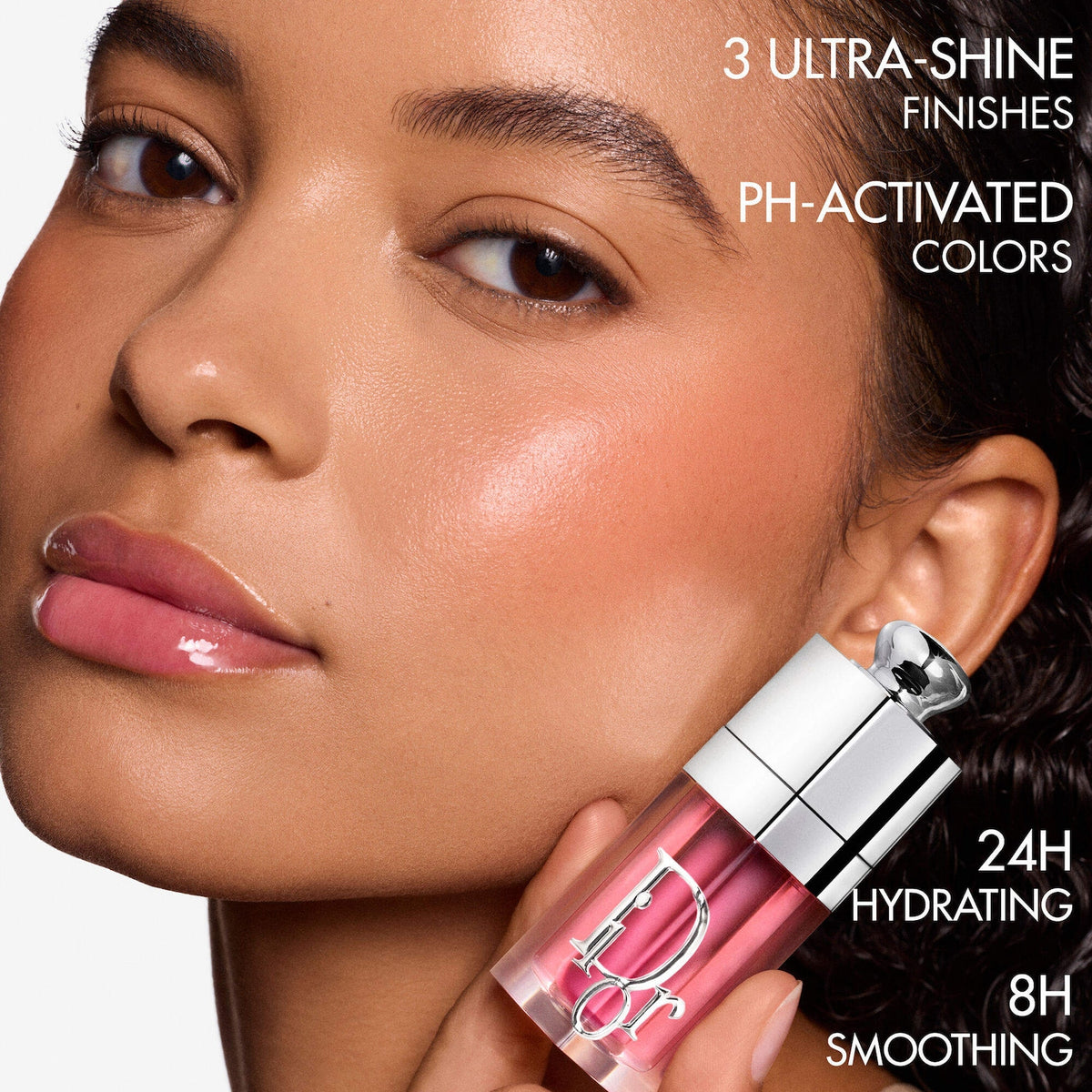 DIOR Lip Glow Oil Hydrating High-Shine Gloss - 001 Pink