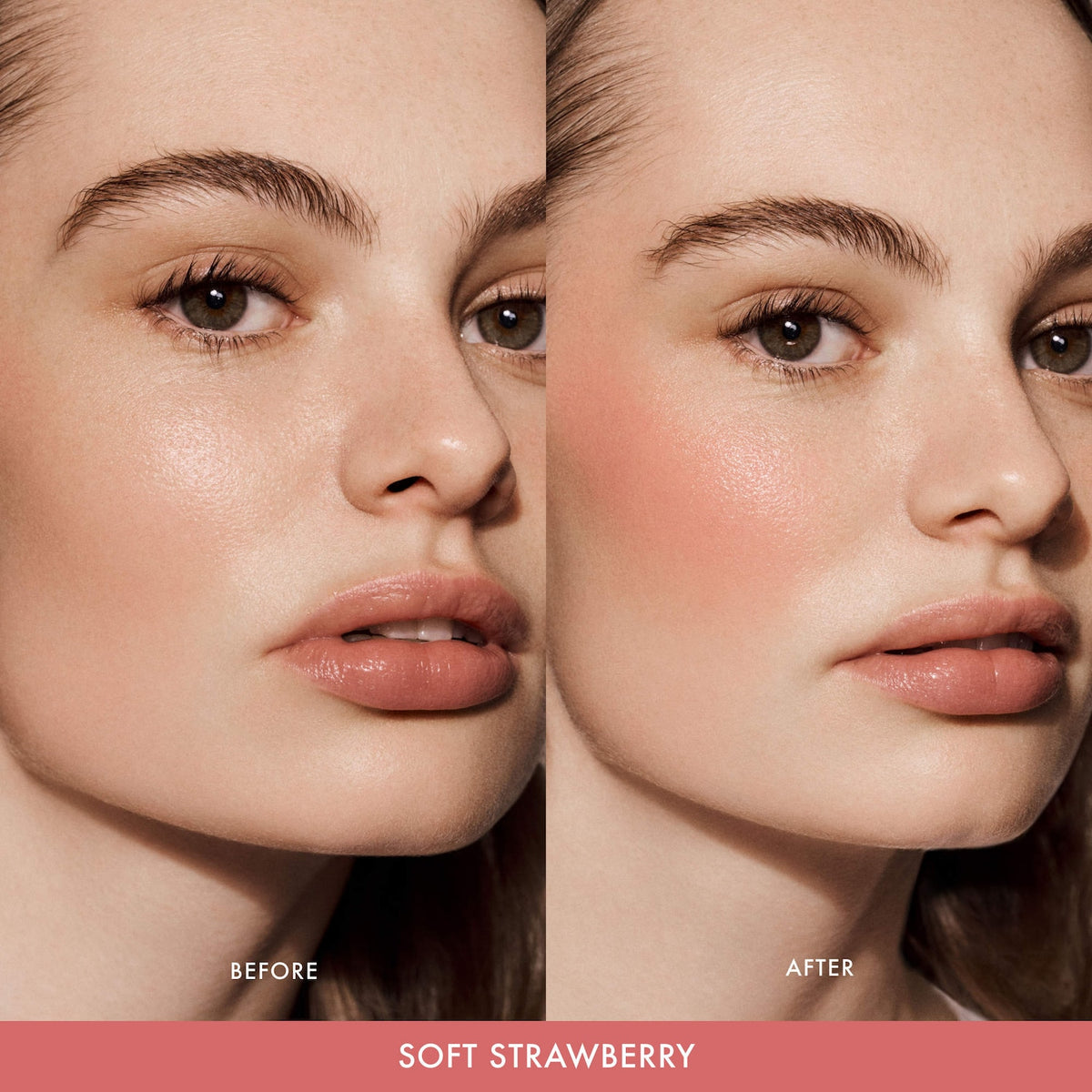 Summer Fridays Blush Butter Balm Hydrating Cream Blush with Peptides - Soft Strawberry - neutral pink