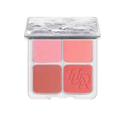 Huda Beauty Blush Filter Blurring Blushlighters Palette - Toasty Peach - Peach Fizz, Baby Coral, Spiced Tangerine, Sunset Lychee