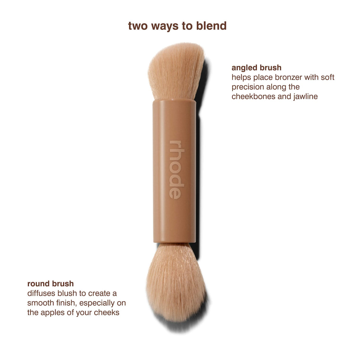 Rhode Pocket Brush Double-Ended Makeup Brush - 00