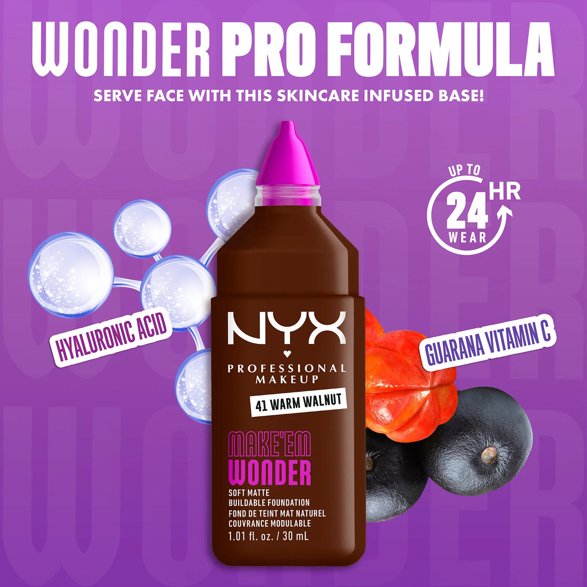 NYX Professional Makeup Make EM Wonder 24H Soft Matte Foundation