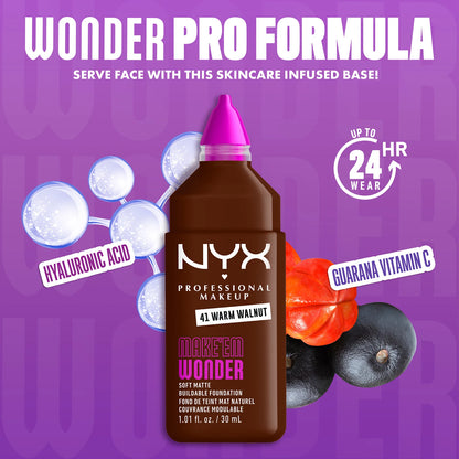 NYX Professional Makeup Make EM Wonder 24H Soft Matte Foundation