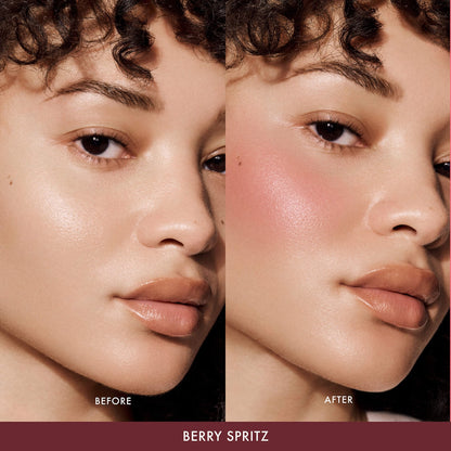 Summer Fridays Blush Butter Balm Hydrating Cream Blush with Peptides - Berry Spritz - neutral berry