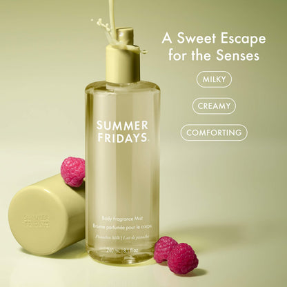 Summer Fridays Mini Pistachio Milk Hair + Body Fragrance Mist with Pistachio + Raspberry Sugar - 90 ml