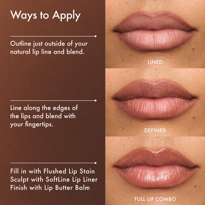Summer Fridays SoftLine Lip Liner Creamy Sculpting Lip Pencil - Toffee - soft neutral brown