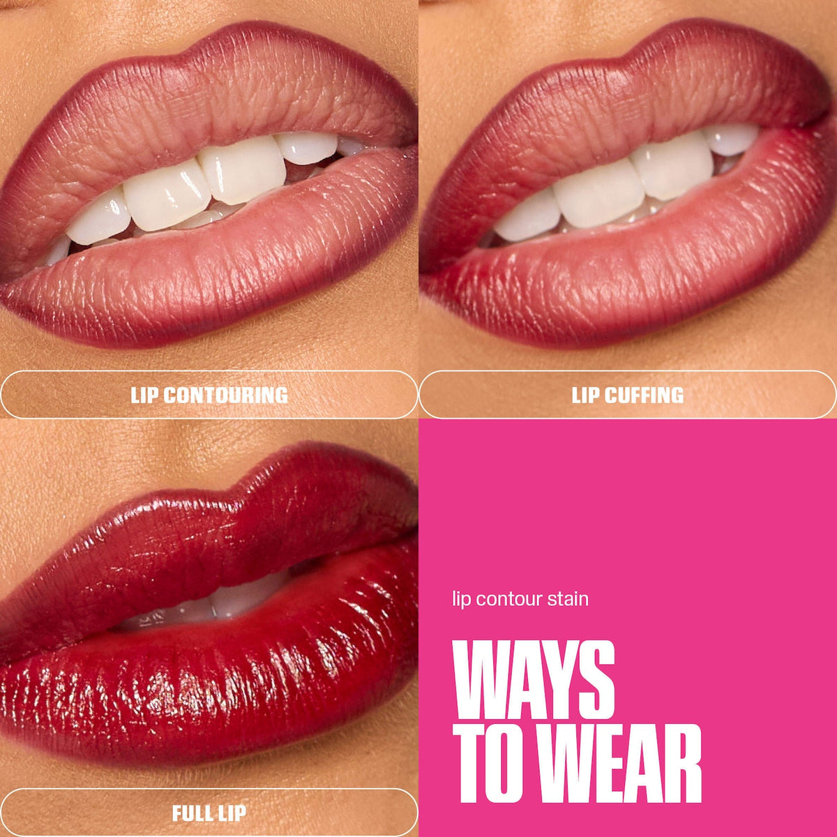 Huda Beauty Lip Contour Lip Stain for 12-Hour Wear