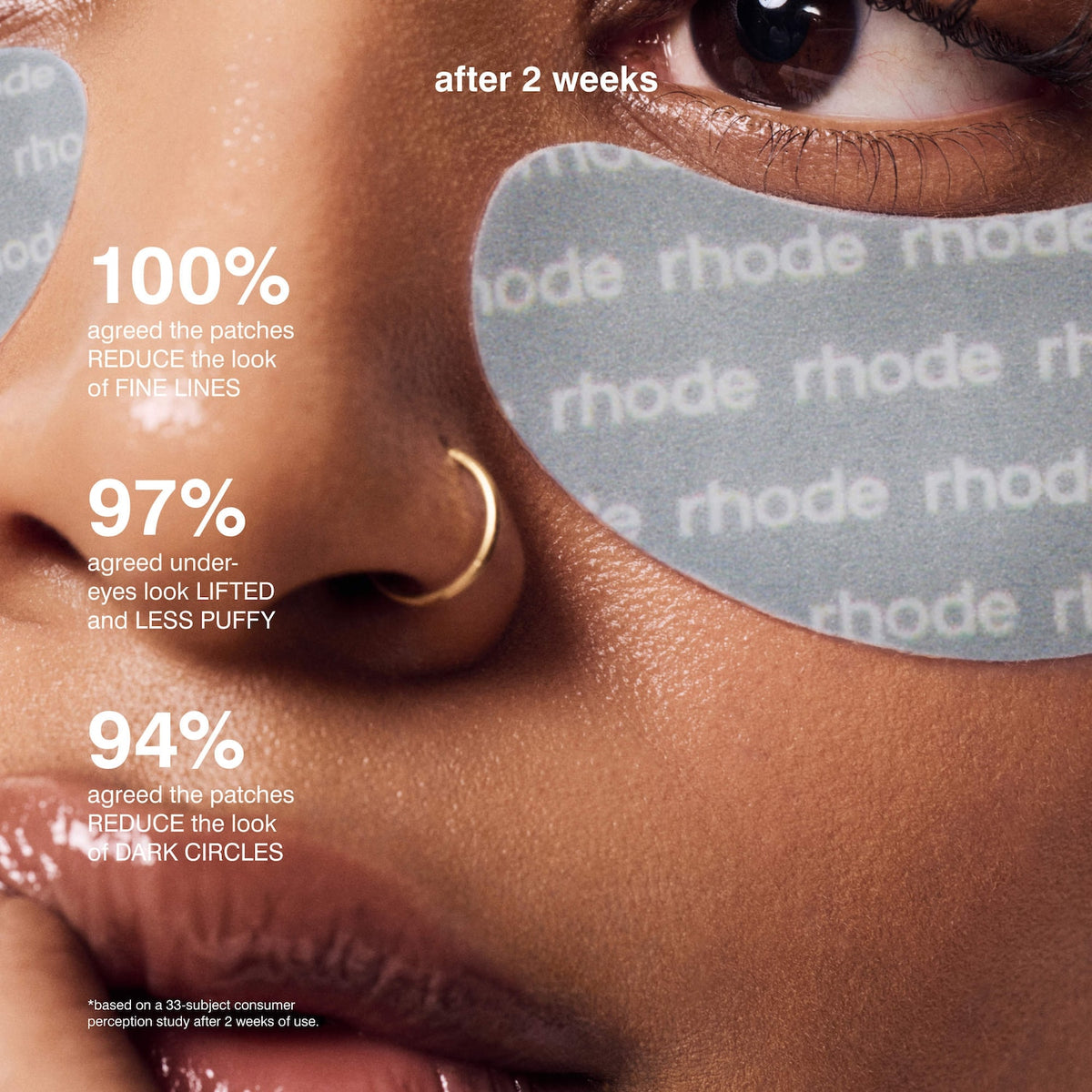 Rhode Peptide Eye Prep Depuffing Eye Patches - 6 pairspack