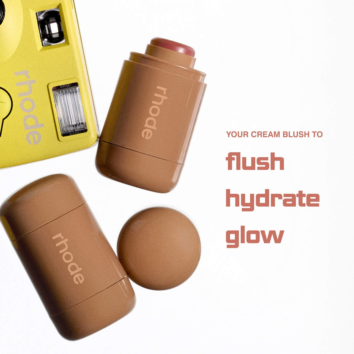 Rhode Pocket Blush Buildable Hydrating Cream Blush - Tan Line - pinky tan