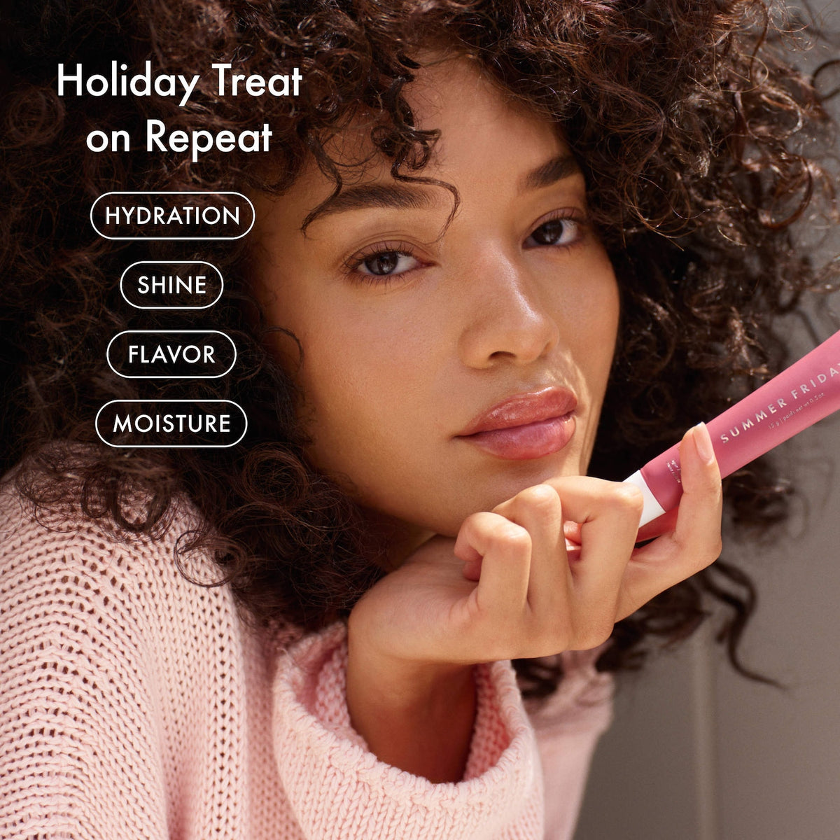 Summer Fridays Lip Butter Balm Treatment for Hydration + Nourishing Shine - Sugar Plum