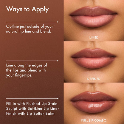 Summer Fridays SoftLine Lip Liner Creamy Sculpting Lip Pencil - Cinnamon - warm clay