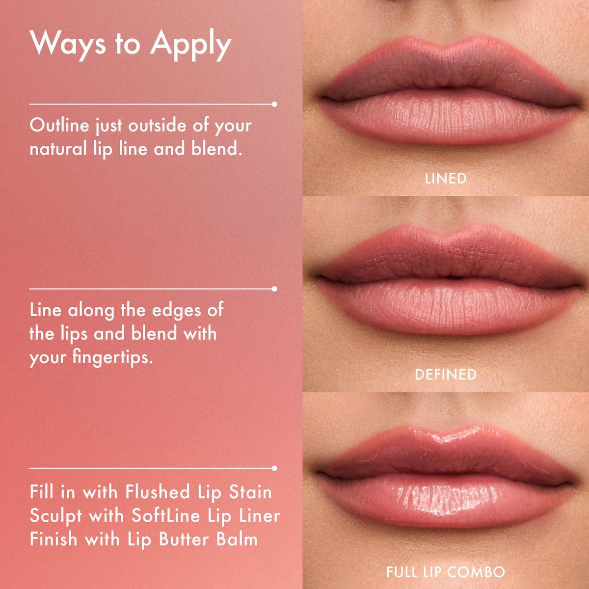 Summer Fridays SoftLine Lip Liner Creamy Sculpting Lip Pencil - Rosé - warm rosy pink