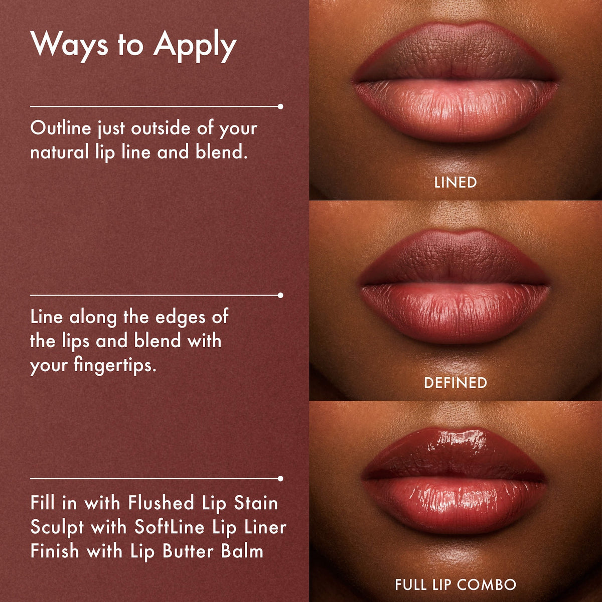 Summer Fridays SoftLine Lip Liner Creamy Sculpting Lip Pencil - Pecan - deep warm maroon