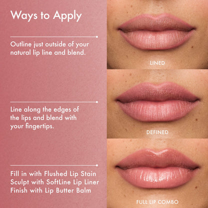 Summer Fridays SoftLine Lip Liner Creamy Sculpting Lip Pencil - Sugar - soft cool pink