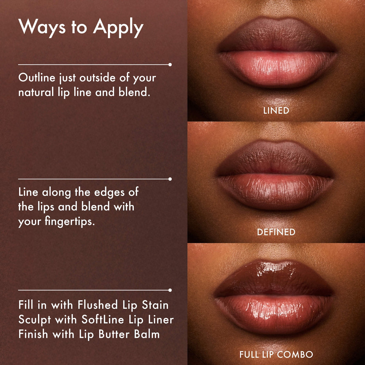 Summer Fridays SoftLine Lip Liner Creamy Sculpting Lip Pencil - Espresso - deep neutral brown