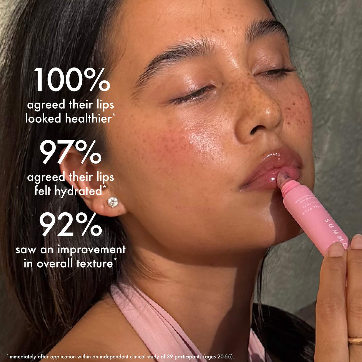 Summer Fridays Lip Butter Balm Treatment for Hydration + Nourishing Shine - Strawberry Soft Serve