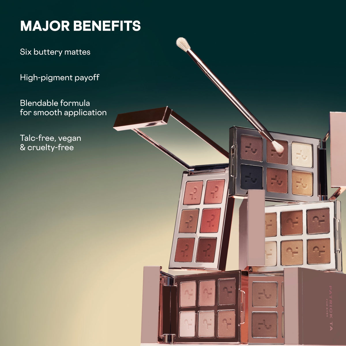 Patrick Ta Beauty Major Dimension Essential Artistry Edit Eyeshadow Palette